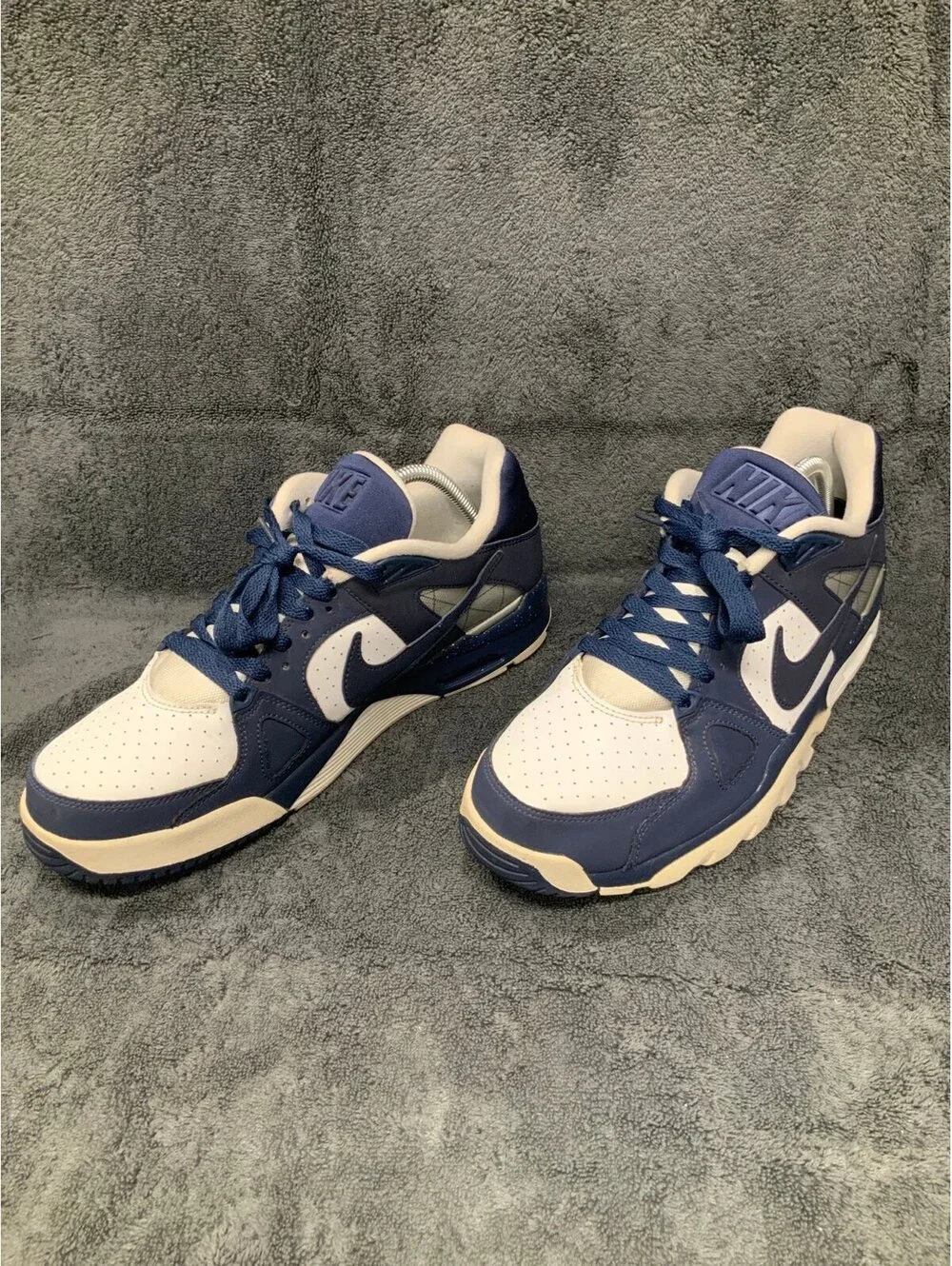 Nike Air Trainer Classic White Midnight Navy 488059-102 Men’s Size 10